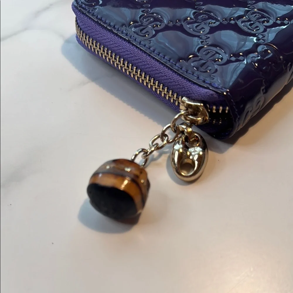 Gucci Limited Edition Purple Bamboo Guccissima Wallet - Picture 3 of 9